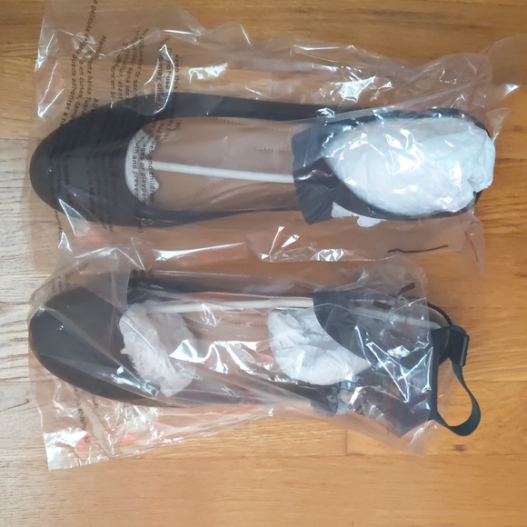 Size 12 Style & Co Black lace up flats - Picture 4 of 5